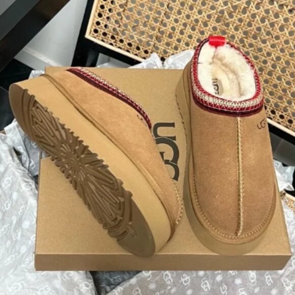 Ugg Tazz Tasman Platform Slipper in chestnut - Picture 5 of 5